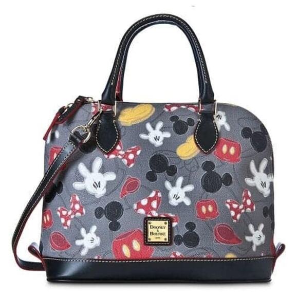 Dooney & Clearance Bourke Mickey Ears Disney Parks Satchel Hand Bag Size - Picture 1 of 9